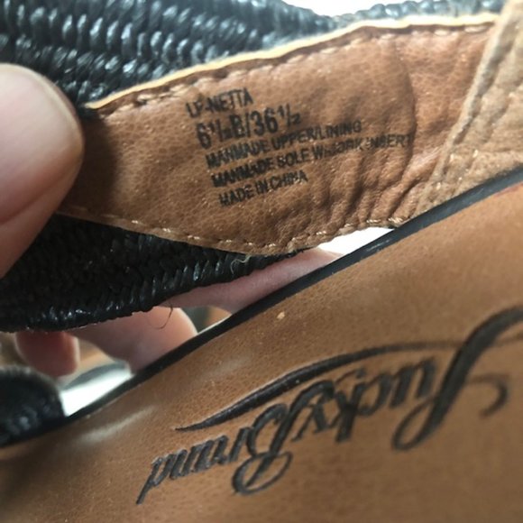 SALE 2 for $26 / 3 for $33 Lucky Brand Strappy Gladiator Ankle Sandals, Size 6.5 - Picture 8 of 11